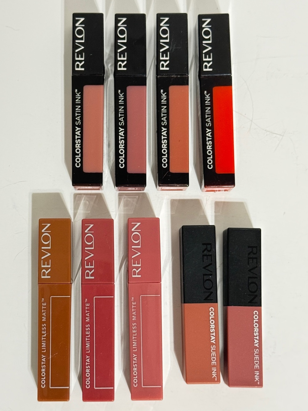 Revlon Colorstay Lipstick Mixed lot of 9 (Satin Ink, Suede Ink, Limitless Matte)